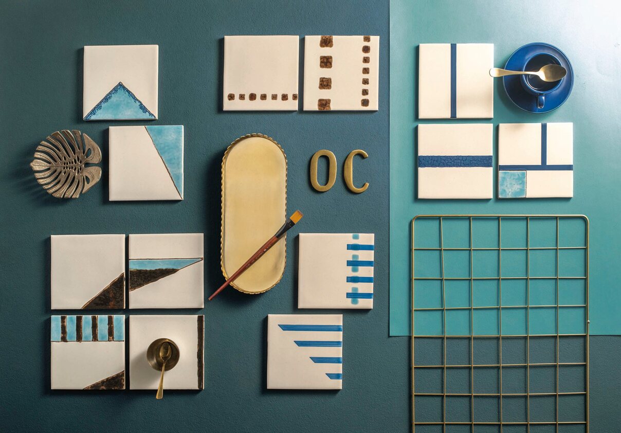 Signature collectie met handgeschilderde tegels