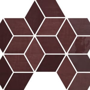 New Zellige Burgundy Shine