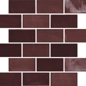 New Zellige Burgundy Glossy